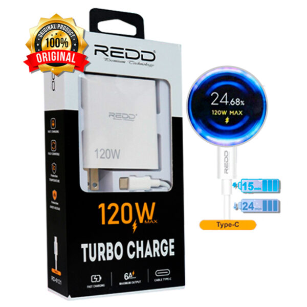 Cargador de celular - REDD de 120W - 12A tipo C