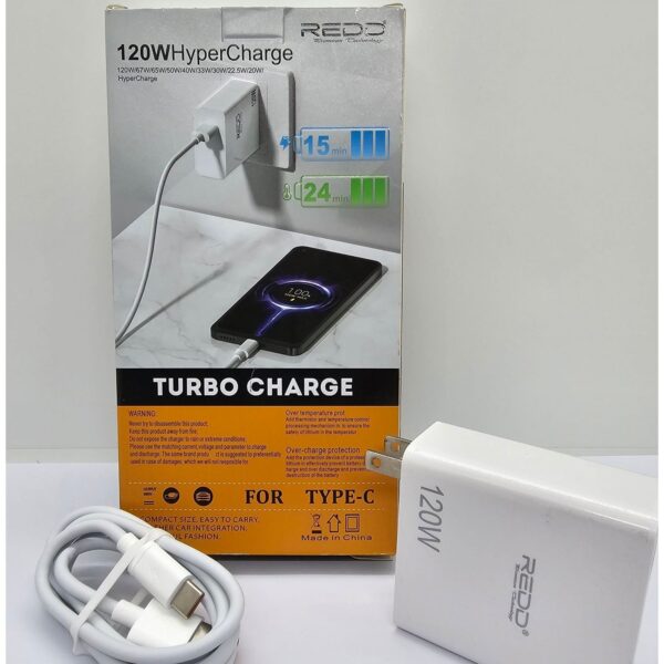 Cargador de celular - REDD de 120W - 12A tipo C - Imagen 2