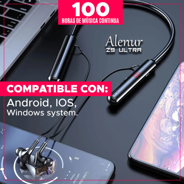 Auriculares deportivos Alenur Z9 ultra 100horas - Imagen 8