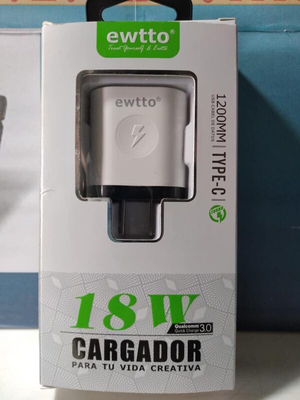 Cargador ewtto Tipo V8 Carga rapida 3.0 A/ 18w