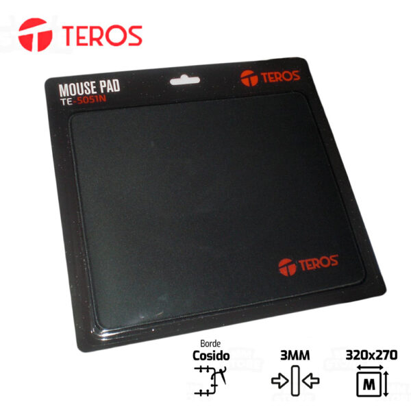 MOUSE PAD TEROS TE-5051N | M | 320 X 270 MM