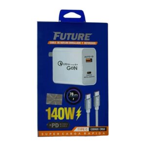 Cargador Super Carga Rapida Salidas Tipo C-usb - Cabe C + C