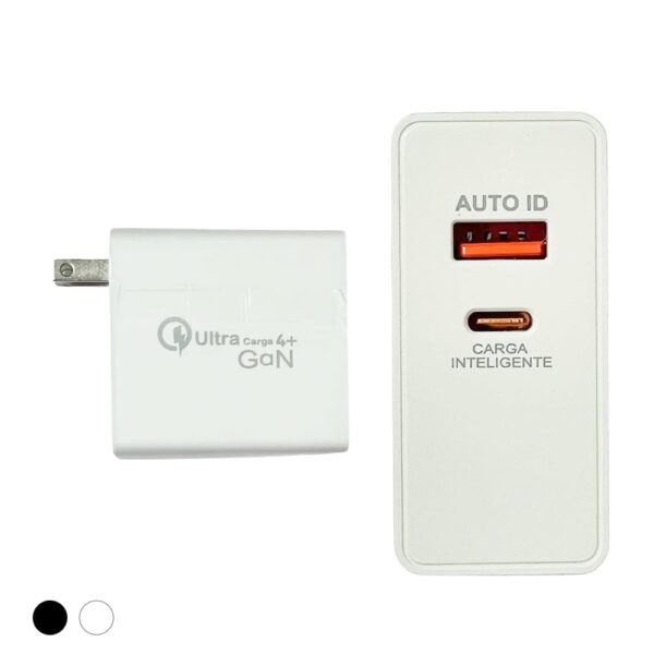 Cargador Super Carga Rapida Salidas Tipo C-usb - Cabe C + C - Imagen 2