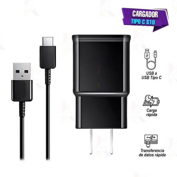 Cargador Completo Samsung S10 Tipo C Carga Rapida - genérico - Imagen 2
