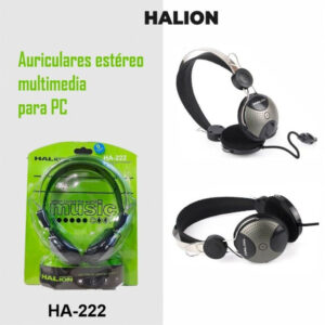 Audífonos multimedia HALION HA-222 para PC