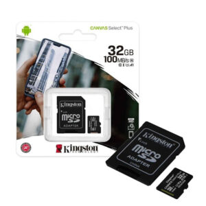 Memoria Micro SD Kingston Canvas 32GB 100 MB/S