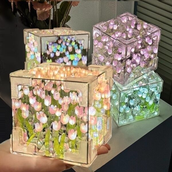 Tulipán Cubo 12x12cm - desarmado